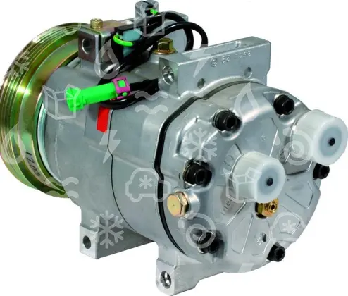 kompresor ZEXEL DKW17, řemenice 123 mm - PV4, 12V, OEM 8D0260805F